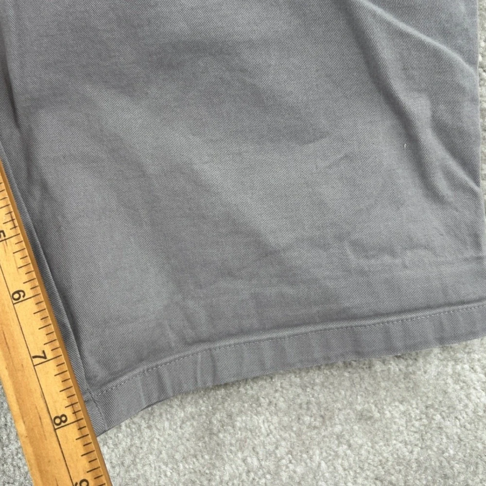 ASOS Button Fly Chino Shorts Size W30 Grey Cotton Stretch Slim Fit Preppy Summer